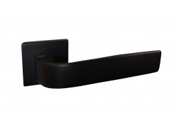 Vidaus apdailos prekės. Durys, jų dalys. Durų furnitūra. Rankenos. Rankena DENSO juoda