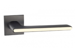 Vidaus apdailos prekės. Durys, jų dalys. Durų furnitūra. Rankenos. Rankena Eight Diagram matinis nikelis 