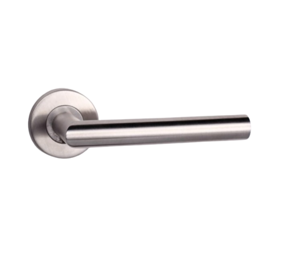 Vidaus apdailos prekės. Durys, jų dalys. Durų furnitūra. Rankenos. Rankena Inox TL 07