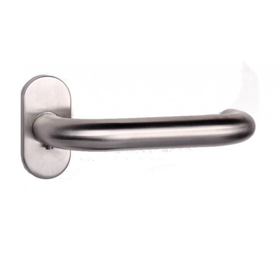 Vidaus apdailos prekės. Durų furnitūra. Durų furnitūra. Rankenos. Rankena Inox TL 1020 ovalas 