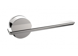 Vidaus apdailos prekės. Durys, jų dalys. Durų furnitūra. Rankenos. Rankena Kobe Mr Lonely blizgus chromas 