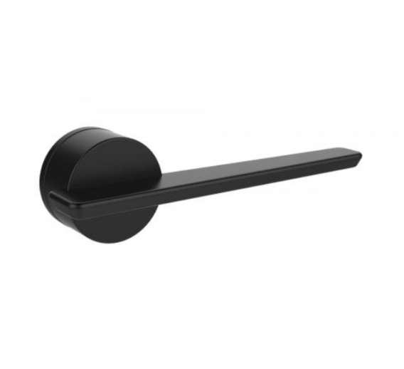 Vidaus apdailos prekės. Durys, jų dalys. Durų furnitūra. Rankenos. Rankena Kobe Mr Lonely juoda 