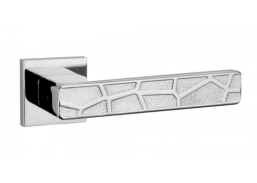 Vidaus apdailos prekės. Durys, jų dalys. Durų furnitūra. Rankenos. Rankena Parkuay blizgus chromas 