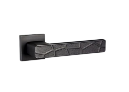 Vidaus apdailos prekės. Durys, jų dalys. Durų furnitūra. Rankenos. Rankena Parkuay juoda 