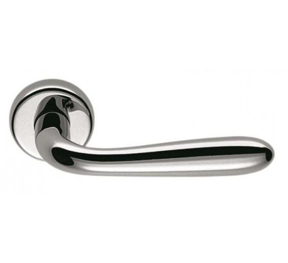 Vidaus apdailos prekės. Durys, jų dalys. Durų furnitūra. Rankenos. Rankena ROBOT chromas 