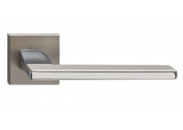 Vidaus apdailos prekės. Durys, jų dalys. Durų furnitūra. Rankenos. Rankena Tao matinis nikelis/blizgus chromas 