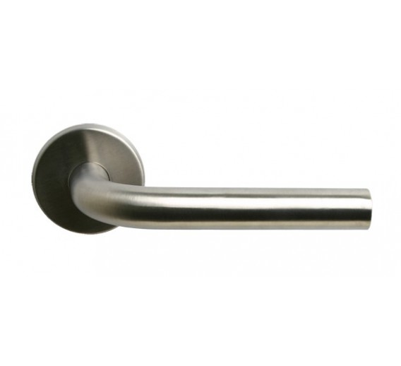 Vidaus apdailos prekės. Durų furnitūra. Durų furnitūra. Rankenos. Rankena TL 04 Inox, nerūdijantis plienas, R672 