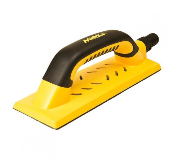 Darbo įrankiai. Įrankių priedai. Šlifavimo medžiagos. Padai, įtaisai šlifavimo medžiagoms. Rankinio šlifavimo kaladėlė Mirka Handy 80 x 230 mm, Grip 