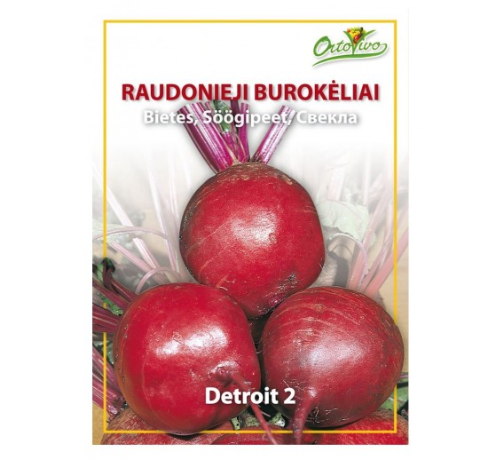 Sodo ir daržo prekės. Sėklos, daigyklos, durpinės tabletės. Burokėlių sėklos. Raudonieji burokėliai Detroit 2 5g 