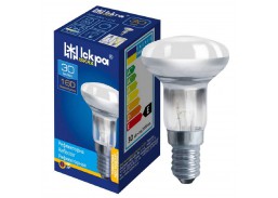 Apšvietimas. Lempos, LED lemputės, LED juostos. Halogeninės ir kaitrinės lemputės. Reflektorinė lemputė 30W E14 mini 240V 