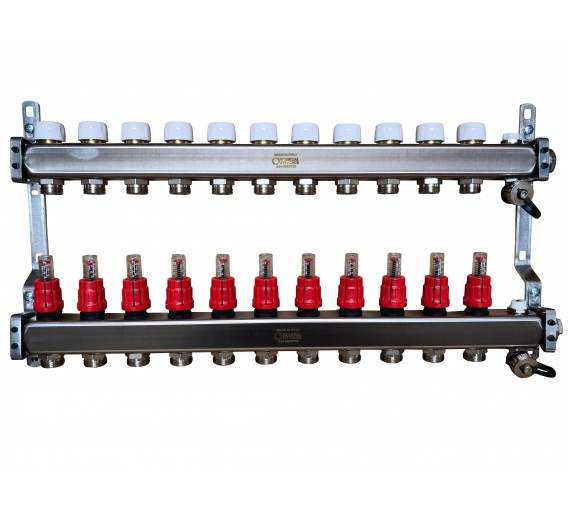 Šildymas. Šildymas ir vėdinimas. Kolektoriai ir kolektorinės spintos. Kolektoriai. Reguliuojamas kolektorius NP General Fittings 11ž.