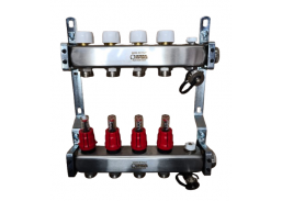 Šildymas. Šildymas ir vėdinimas. Kolektoriai ir kolektorinės spintos. Kolektoriai. Reguliuojamas kolektorius NP General Fittings 4ž.