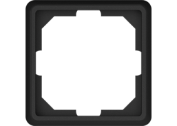 Elektros prekės. Instaliacija - kištukiniai lizdai, jungikliai ir kt.. Vilma jungikliai, kištukiniai lizdai. Vilma STANDARD ST150 juoda matinė spalva. Rėmelis 1 vietos Vilma ST150 juodos matinės spalvos 