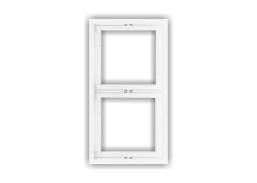 Elektros prekės. Instaliacija - kištukiniai lizdai, jungikliai ir kt.. BORA jungikliai, kištukiniai lizdai. Rėmelis BORA 2 vietų, baltas, vertikalus 