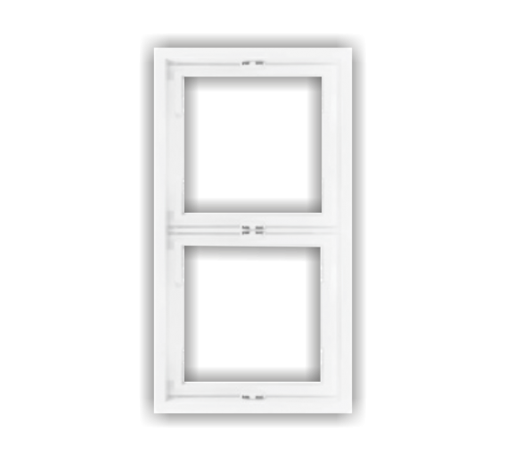 Elektros prekės. Instaliacija - kištukiniai lizdai, jungikliai ir kt.. BORA jungikliai, kištukiniai lizdai. Rėmelis BORA 2 vietų, baltas, vertikalus 