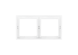 Elektros prekės. Instaliacija - kištukiniai lizdai, jungikliai ir kt.. BORA jungikliai, kištukiniai lizdai. Rėmelis BORA 2 vietų, baltas 