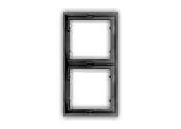 Elektros prekės. Instaliacija - kištukiniai lizdai, jungikliai ir kt.. BORA jungikliai, kištukiniai lizdai. Rėmelis BORA 2 vietų, juodas, vertikalus 