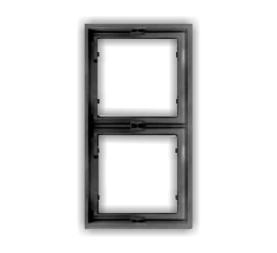 Elektros prekės. Instaliacija - kištukiniai lizdai, jungikliai ir kt.. BORA jungikliai, kištukiniai lizdai. Rėmelis BORA 2 vietų, juodas, vertikalus 