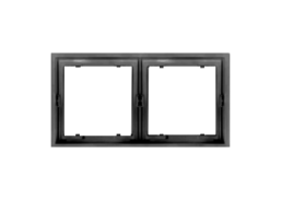 Elektros prekės. Instaliacija - kištukiniai lizdai, jungikliai ir kt.. BORA jungikliai, kištukiniai lizdai. Rėmelis BORA 2 vietų, juodas 