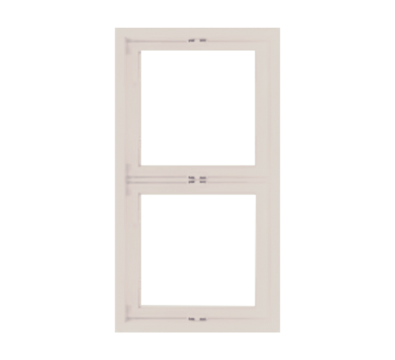 Elektros prekės. Instaliacija - kištukiniai lizdai, jungikliai ir kt.. BORA jungikliai, kištukiniai lizdai. Rėmelis BORA 2 vietų, kreminis, vertikalus 