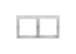 Elektros prekės. Instaliacija - kištukiniai lizdai, jungikliai ir kt.. BORA jungikliai, kištukiniai lizdai. Rėmelis BORA 2 vietų, pilkas 