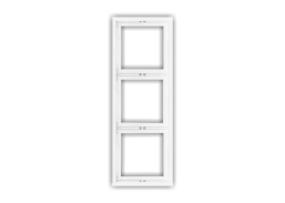 Elektros prekės. Instaliacija - kištukiniai lizdai, jungikliai ir kt.. BORA jungikliai, kištukiniai lizdai. Rėmelis BORA 3 vietų, baltas, vertikalus 