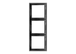 Elektros prekės. Instaliacija - kištukiniai lizdai, jungikliai ir kt.. BORA jungikliai, kištukiniai lizdai. Rėmelis BORA 3 vietų, juodas, vertikalus 