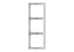 Elektros prekės. Instaliacija - kištukiniai lizdai, jungikliai ir kt.. BORA jungikliai, kištukiniai lizdai. Rėmelis BORA 3 vietų, pilkas, vertikalus 