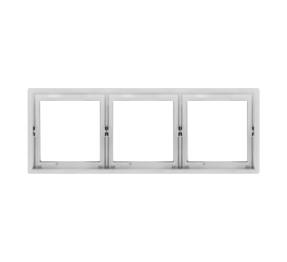 Elektros prekės. Instaliacija - kištukiniai lizdai, jungikliai ir kt.. BORA jungikliai, kištukiniai lizdai. Rėmelis BORA 3 vietų, pilkas 