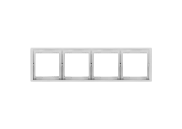 Elektros prekės. Instaliacija - kištukiniai lizdai, jungikliai ir kt.. BORA jungikliai, kištukiniai lizdai. Rėmelis BORA 4 vietų, pilkas 