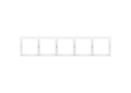 Elektros prekės. Instaliacija - kištukiniai lizdai, jungikliai ir kt.. BORA jungikliai, kištukiniai lizdai. Rėmelis BORA 5 vietų, baltas 