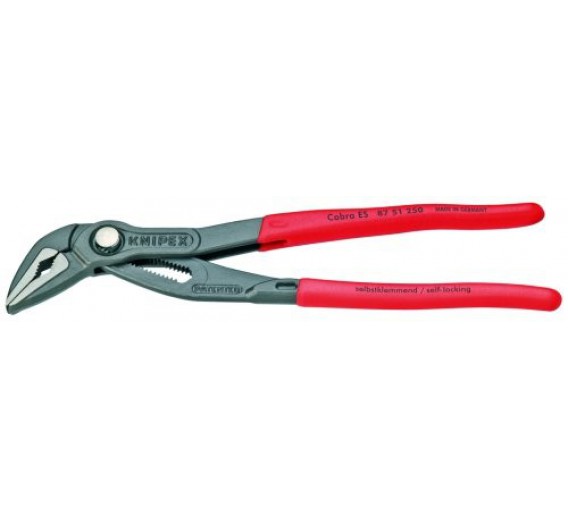 Darbo įrankiai. Mechaniniai įrankiai. Replės. Reguliuojamos replės. Replės Cobra 250 mm, plonos D32mm, Knipex 