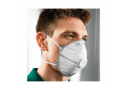 Darbo saugos prekės. Kvėpavimo apsaugos priemonės. Respiratoriai, veido kaukės. Respiratorius 45162D FFP2 