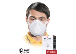 Darbo saugos prekės. Kvėpavimo apsaugos priemonės. Respiratoriai, veido kaukės. Respiratorius FFP3 su vožtuvu KRE07 