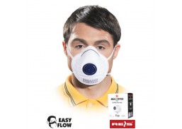 Darbo saugos prekės. Kvėpavimo apsaugos priemonės. Respiratoriai, veido kaukės. Respiratorius VFFP2 su vožtuvu KRE01 