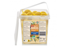 Gyvūnų prekės. Gyvūnėlių priežiūros priemonės. Naminių gyvūnų maistas. Riebalų rutulys Bird Happy Birds 90 g.