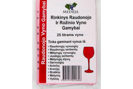 Rinkinys raudono vyno gamybai 