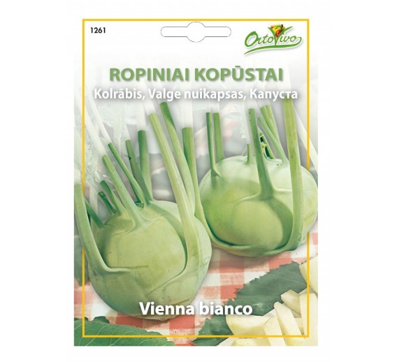 Sodo ir daržo prekės. Sėklos, daigyklos, durpinės tabletės. Kopūstų sėklos. Ropiniai kopūstai Wener Witte, 2,5 g 