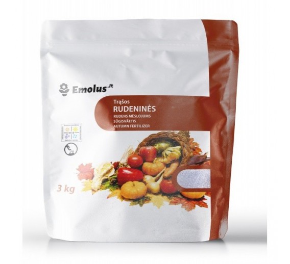 Sodo ir daržo prekės. Trąšos ir durpių substratai. Trąšos. Birios trąšos. Rudenines trąšos PK 11-20 3kg 