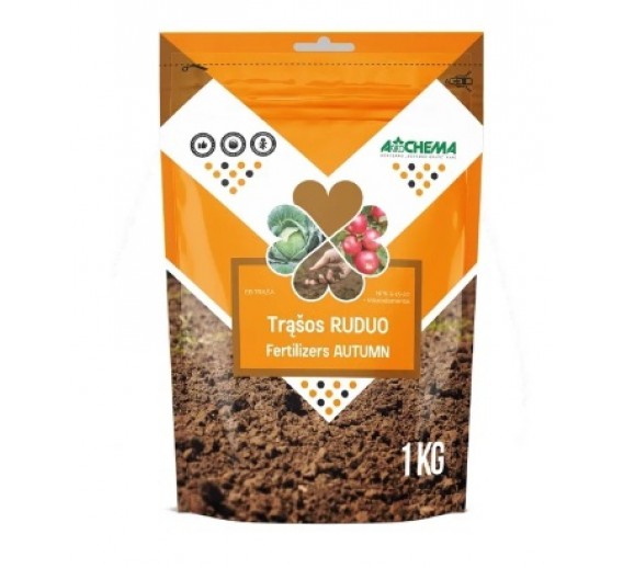 Sodo ir daržo prekės. Trąšos ir durpių substratai. Trąšos. Birios trąšos. Rudeninės trąšos Ruduo Agrochema, 1 kg 