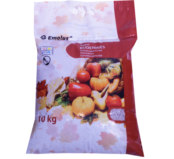 Sodo ir daržo prekės. Trąšos ir durpių substratai. Trąšos. Birios trąšos. Rudeninės trąšos universalios 10kg 