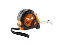 Darbo įrankiai. Mechaniniai įrankiai. Ruletės, matavimo juostos, slankmačiai. Ruletės. Ruletė 5m x 25mm POLAX 