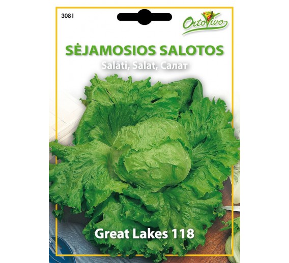 Sodo ir daržo prekės. Sėklos, daigyklos, durpinės tabletės. Ridikėliai, salotos. Salotos Great lakes 118 2g 