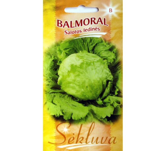 Sodo ir daržo prekės. Sėklos, daigyklos, durpinės tabletės. Ridikėliai, salotos. Salotų sėklos BALMORAL