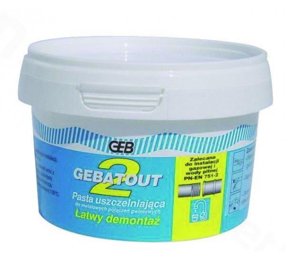 Vidaus apdailos prekės. Hermetikai, montavimo putos, sandarinimo juostos. Sandarinimo juostos. Sandarinimo pasta GEBATOUT 200 g 