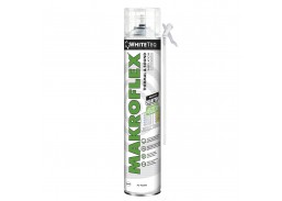 Vidaus apdailos prekės. Hermetikai, montavimo putos, sandarinimo juostos. Sandarinimo, montavimo putos. Sandarinimo putos MAKROFLEX WHITETEQ, 750ml 