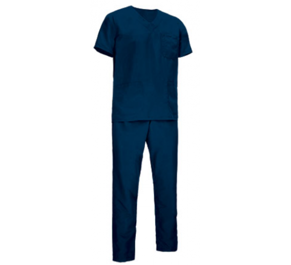 Darbo saugos prekės. Darbo drabužiai. Chalatai, puschalačiai. Sanitarinis kostiumas LEIDEN Valento orion navy blue