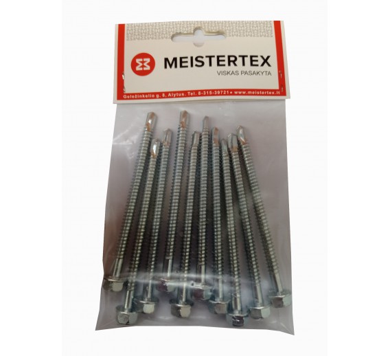 Tvirtinimo detalės. Medsraigčiai, savisriegiai, savigręžiai. Savisriegiai DIN 7504. Savisriegiai DIN7504 K. Savisriegis DIN7504 K 6,3 x 90 mm, 10 vnt. 