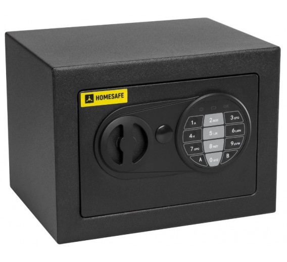 Vidaus apdailos prekės. Durys, jų dalys. Seifai. Seifas HOMESAFE HV 17E elektroninis 