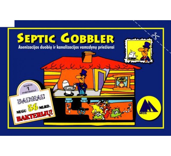 Švaros prekės. Priemonės lauko tualetams. Septic Gobbler kanalizacijos biovaliklis 28.5 g 